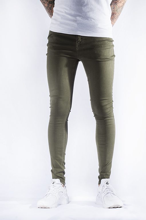 super skinny khaki jeans